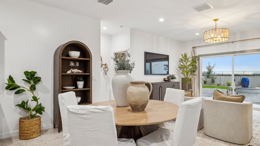 Furnished interior in a model home at Radiance at Superstition Vistas in Apache Junction (Image 9).