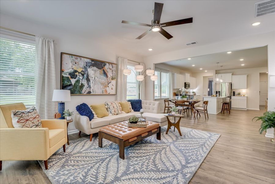 Furnished interior in a model home at Heritage Bay in Sumter (Image 4).