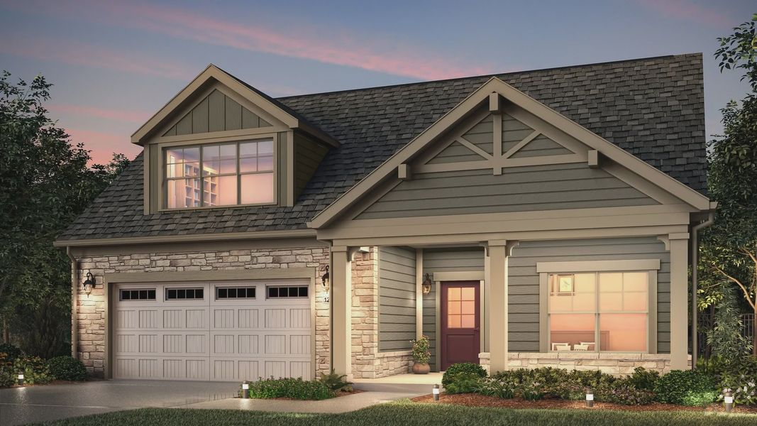 Front exterior of a home in the The Villas at Pinewood community, located in Asheboro, NC (Image 3).