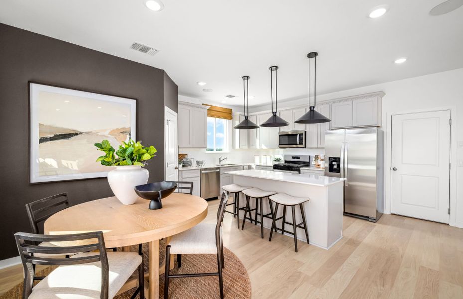 Open Dining and Kitchen Space Open Dining and Kitchen Space