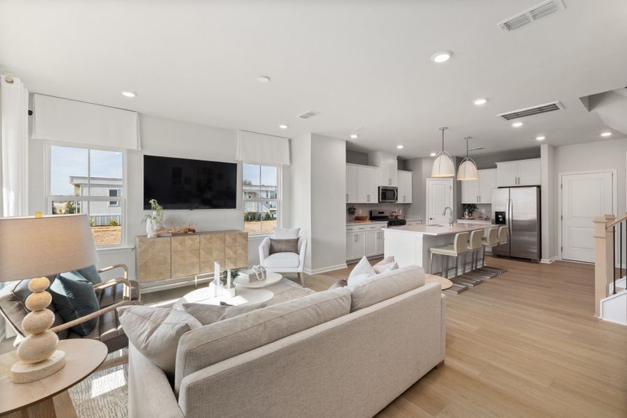 Open Concept Living with Plenty of Windows for Natural Light