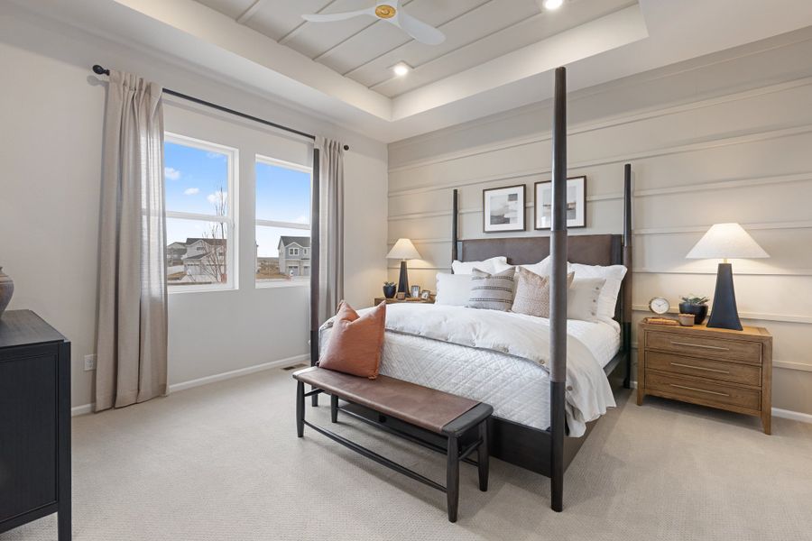 Furnished interior in a model home at The Estates Collection at Murphy Creek in Aurora (Image 22).