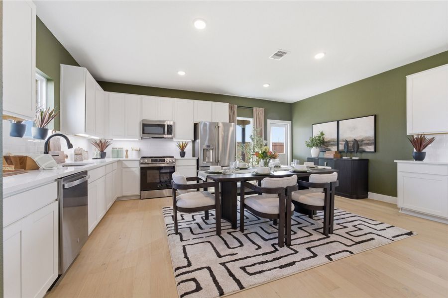 Furnished interior in a model home at Ashland in Angleton (Image 65).