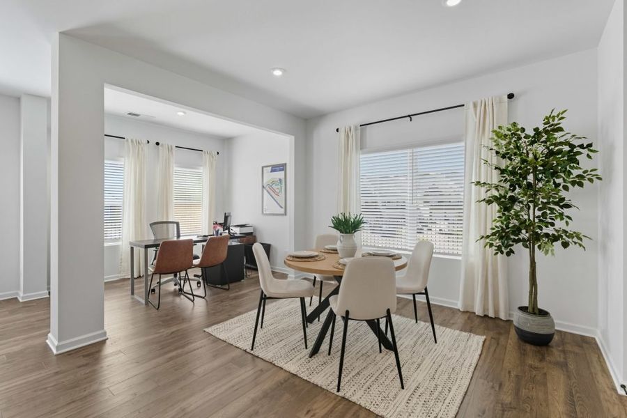 Furnished interior in a model home at Park Center Pointe in Austell (Image 9).
