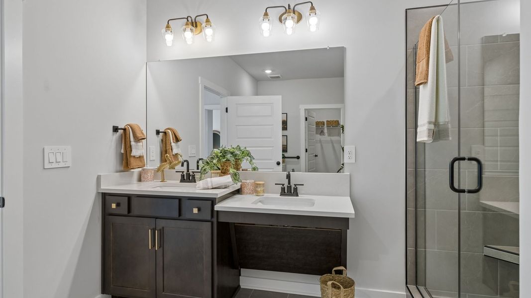Furnished interior in a model home at Reserve at Hickory Ridge in Columbia (Image 51).