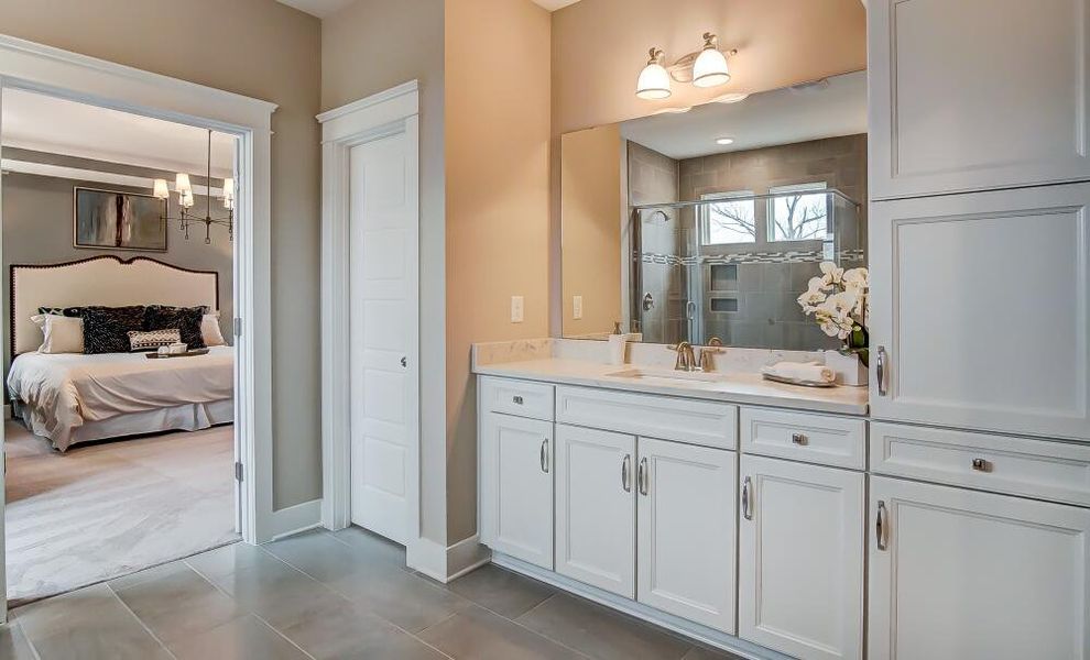 Furnished interior in a model home at Arbor West in Dawsonville (Image 20).