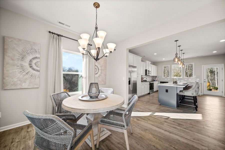 Furnished interior in a model home at Haven at Rocky River in Concord (Image 20).