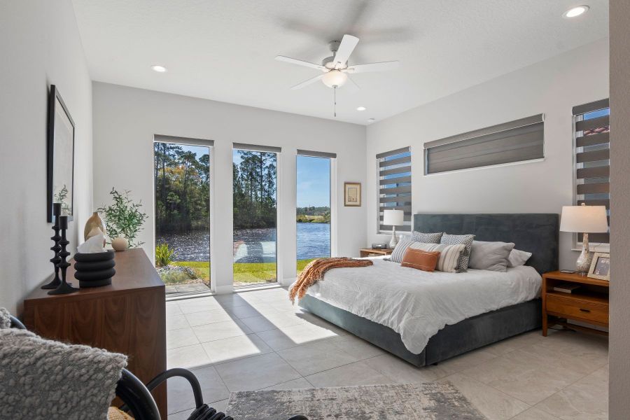 Furnished interior in a model home at Tattersall in Ormond Beach (Image 15).