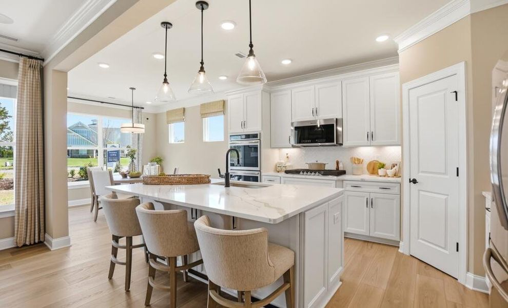 Furnished interior in a model home at Founders Landing | 55+ Community in Gastonia (Image 4).