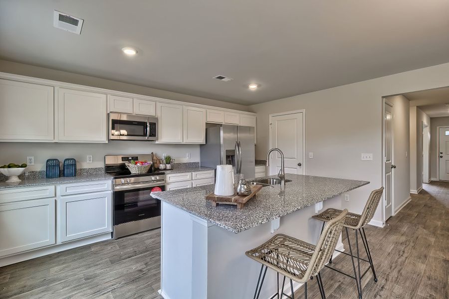 Furnished interior in a model home at Rivers Crossing in Aiken (Image 17).