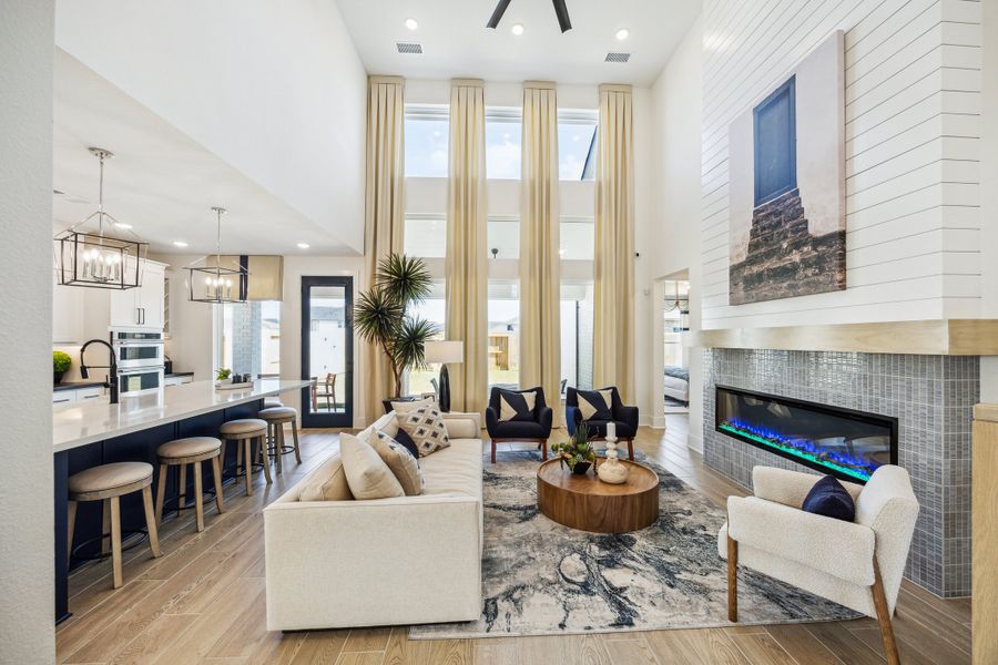 Furnished interior in a model home at Candela South - 50' in Richmond (Image 15).