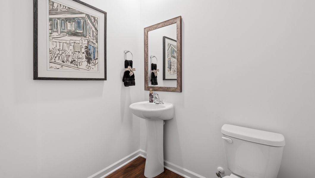 Furnished interior in a model home at Woodhaven in Spartanburg (Image 7).