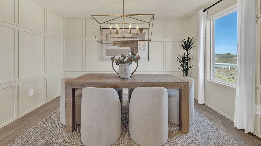 Furnished interior in a model home at Sunset Oaks in Maxwell (Image 22).