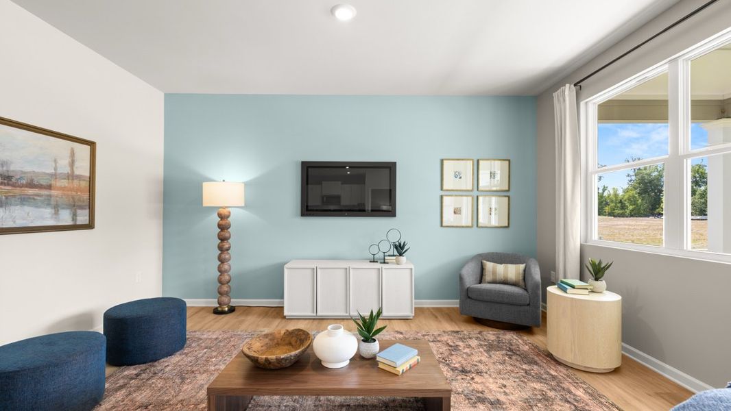 Furnished interior in a model home at Northberry in Rome (Image 36).