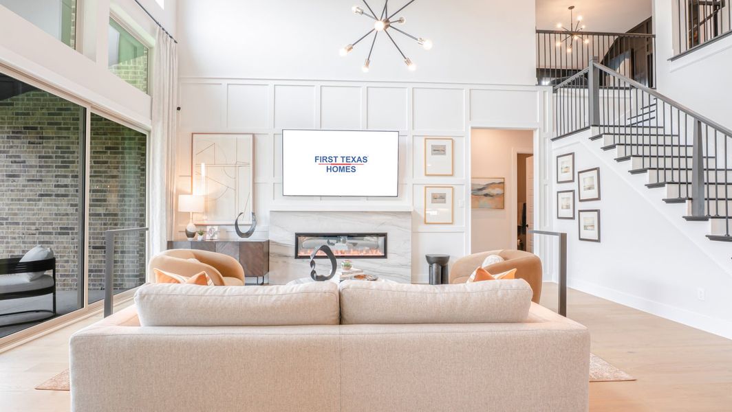 Furnished interior in a model home at Collinsbrook Farm in Frisco (Image 19). Furnished interior in a model home at Collinsbrook Farm in Frisco (Image 19).