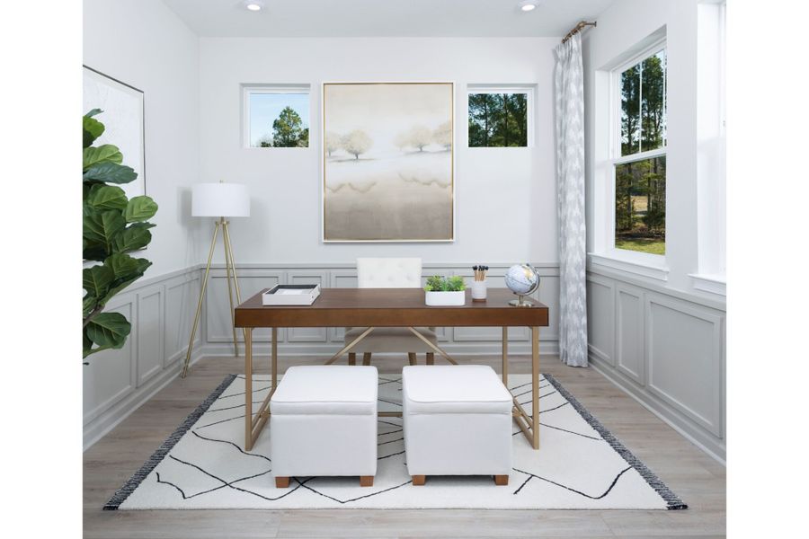 Furnished interior in a model home at Bonavie Cove in Fort Myers (Image 25). Furnished interior in a model home at Bonavie Cove in Fort Myers (Image 25).