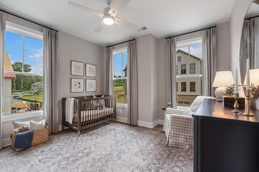 Furnished interior in a model home at Social Circle in Chattanooga (Image 28).