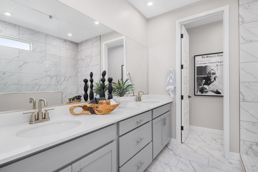 Furnished interior in a model home at Montana Vista - Summit in Buckeye (Image 11).