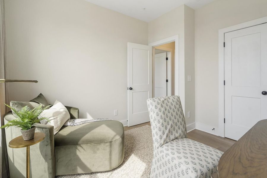 Furnished interior in a model home at BelleWether in Chattanooga (Image 22).