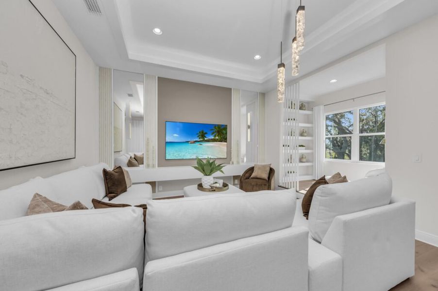 Furnished interior in a model home at Artisan at Watercolor Place in Bradenton (Image 200).