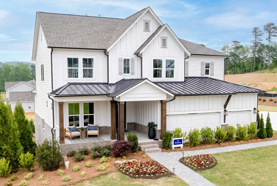 Front exterior of a home in the Ellis community, located in Marietta, GA (Image 4).