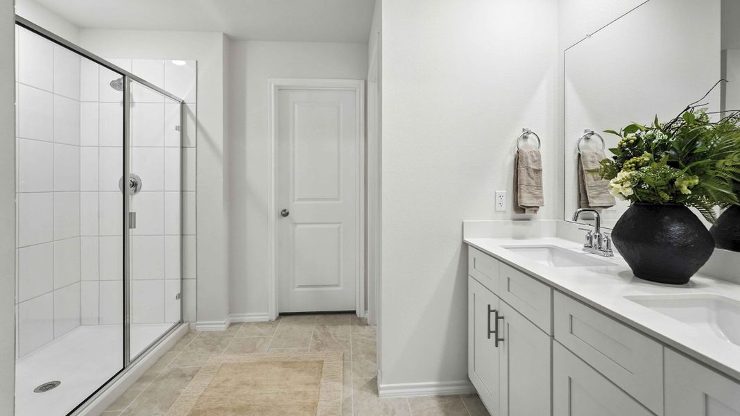 Furnished interior in a model home at The Reserve at Timber Creek in Lindale (Image 13).