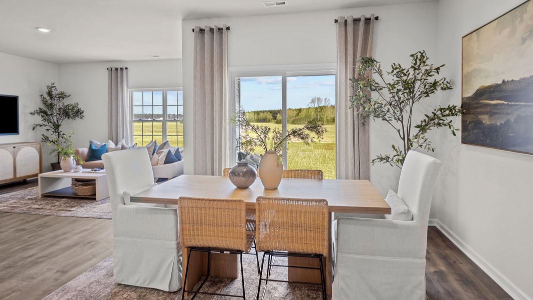 Furnished interior in a model home at East Ridge in Ayden (Image 6).