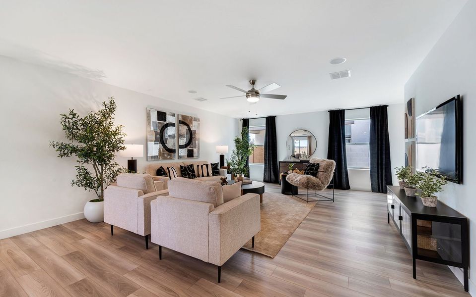 Furnished interior in a model home at Rancho Santa Rosa in Maricopa (Image 42).