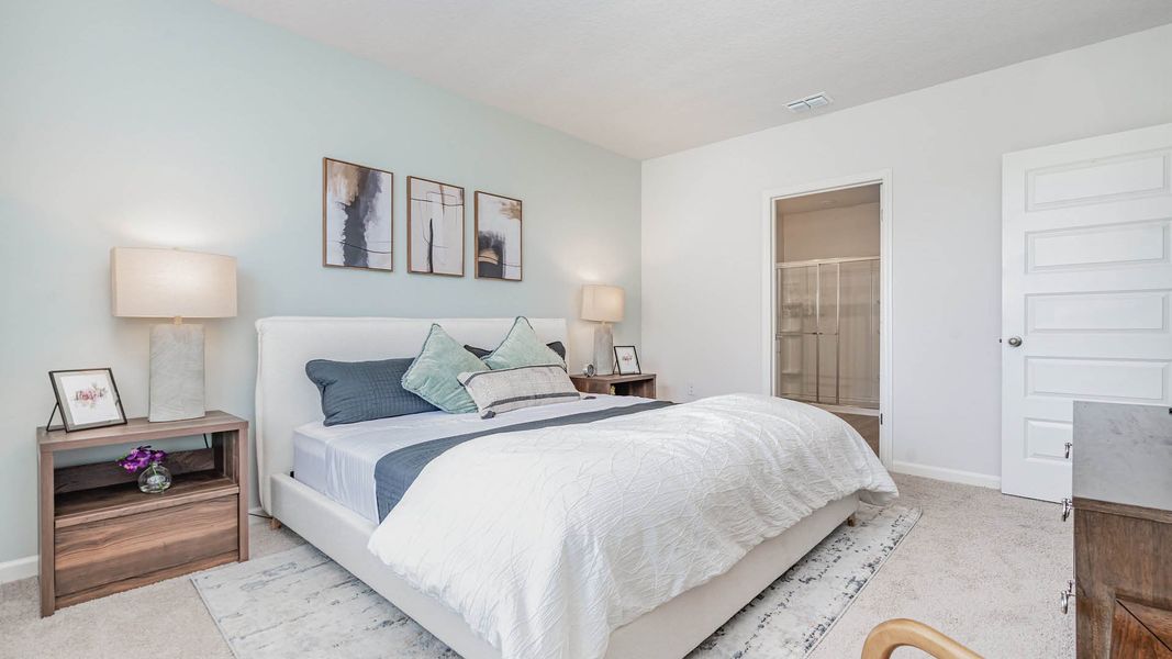 Furnished interior in a model home at Okeechobee Spot Lots in Okeechobee (Image 17).