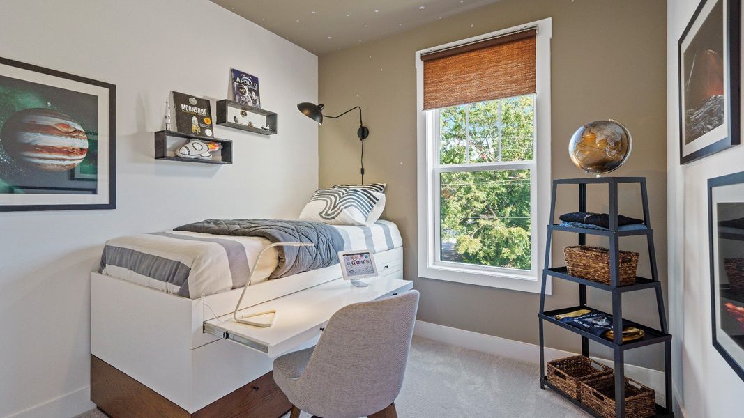 Furnished interior in a model home at Montgomery Chase in Greenville (Image 12).