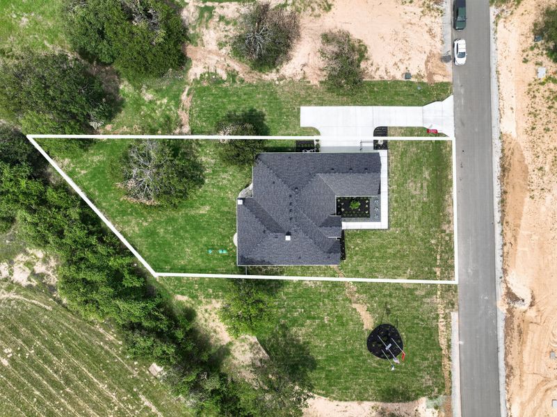 Aerial view of the Terra Vista Estates community in Springtown, TX, showing layout and nearby surroundings (Image 13).