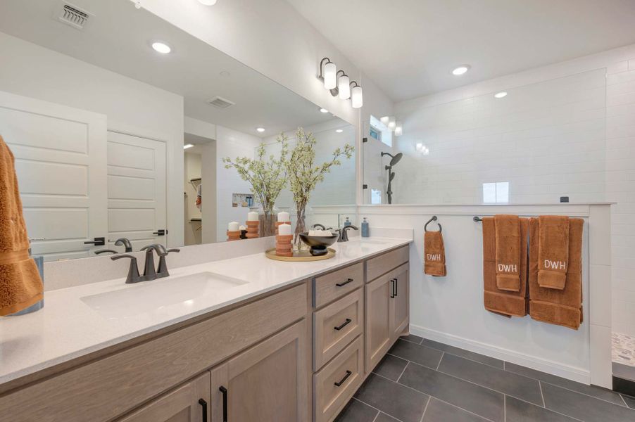 Furnished interior in a model home at Ridgeline Towns in McKinney (Image 11). Furnished interior in a model home at Ridgeline Towns in McKinney (Image 11).