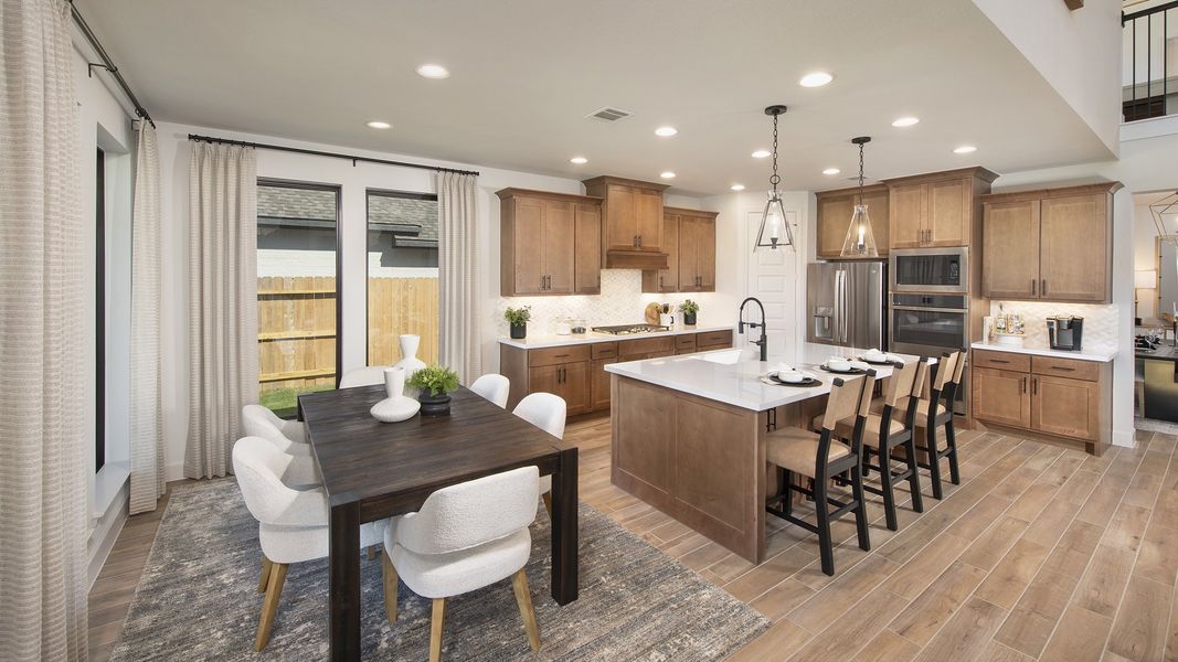 Furnished interior in a model home at Briarley 60' in Montgomery (Image 7). Furnished interior in a model home at Briarley 60' in Montgomery (Image 7).