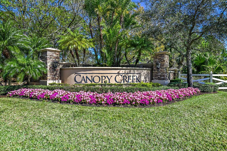 Canopy Creek Community Entrance