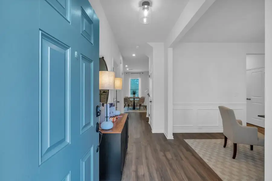 Furnished interior in a model home at The Overlook at Factory Shoals in Mableton (Image 7).