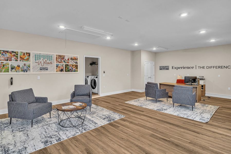 Furnished interior in a model home at The Willows in Loris (Image 37).