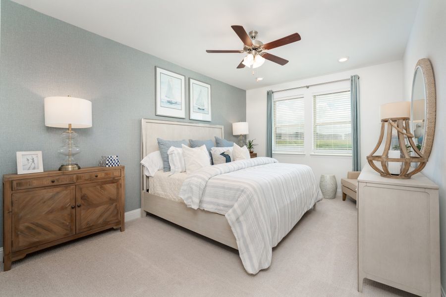 Furnished interior in a model home at Bayside in Rowlett (Image 8).