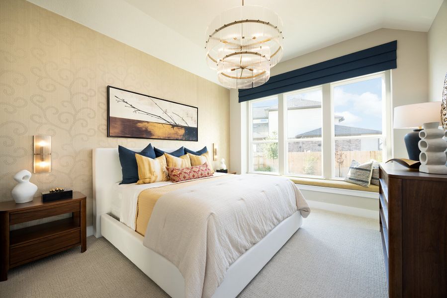 Furnished interior in a model home at Blackhawk in Pflugerville (Image 36). Furnished interior in a model home at Blackhawk in Pflugerville (Image 36).