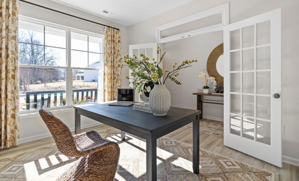 Furnished interior in a model home at Chandler Ridge in McLeansville (Image 4).