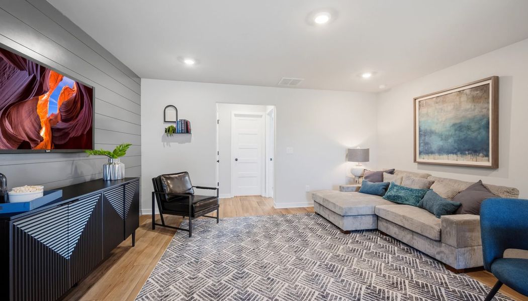 Furnished interior in a model home at Garland Meadows in Cartersville (Image 23).