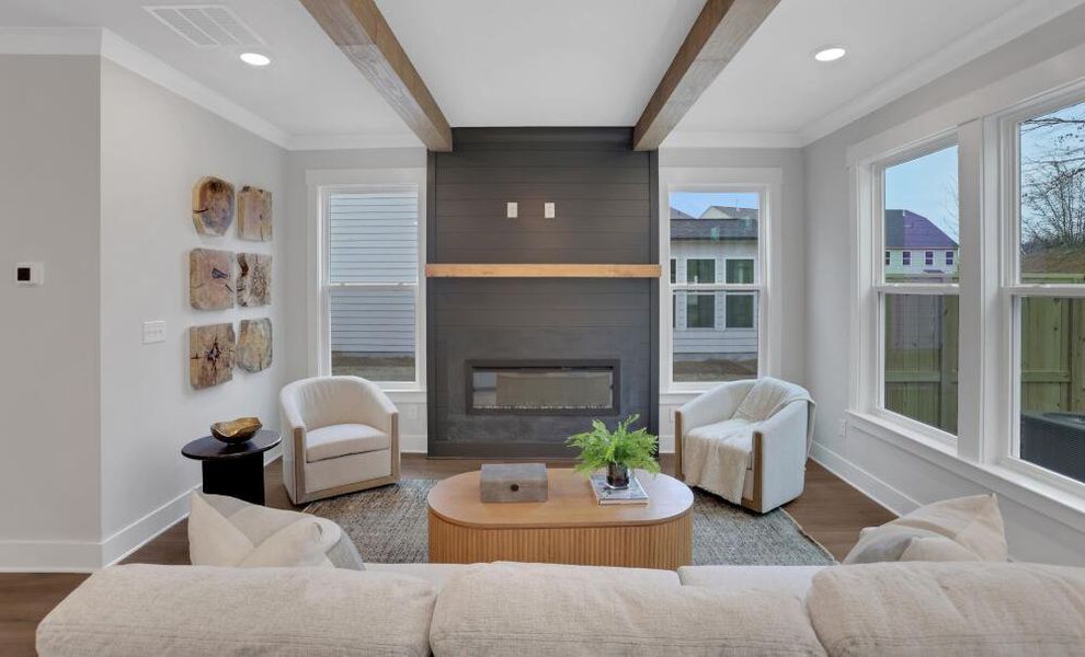 Furnished interior in a model home at Villas at Dawsonville Townhomes in Dawsonville (Image 11).