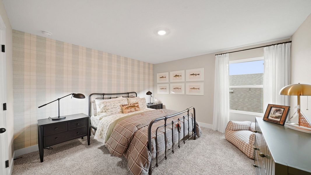 Furnished interior in a model home at Chapel Lakes in Montgomery (Image 41).