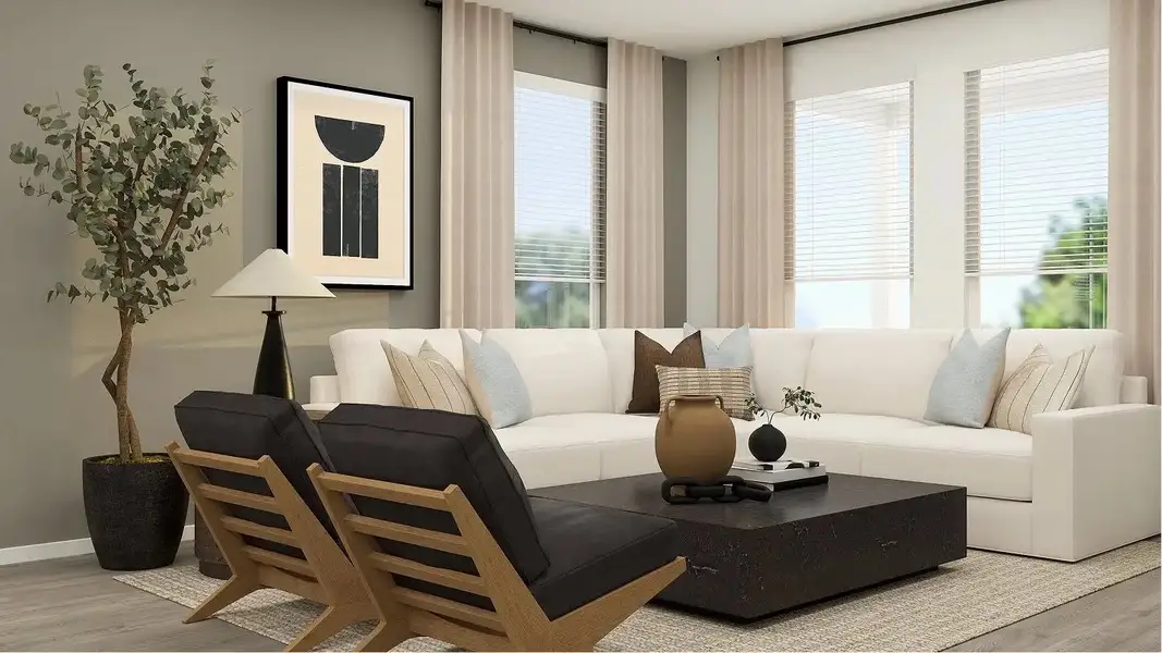 Furnished interior in a model home at Blossom Ranch: Eventide in San Antonio (Image 8).
