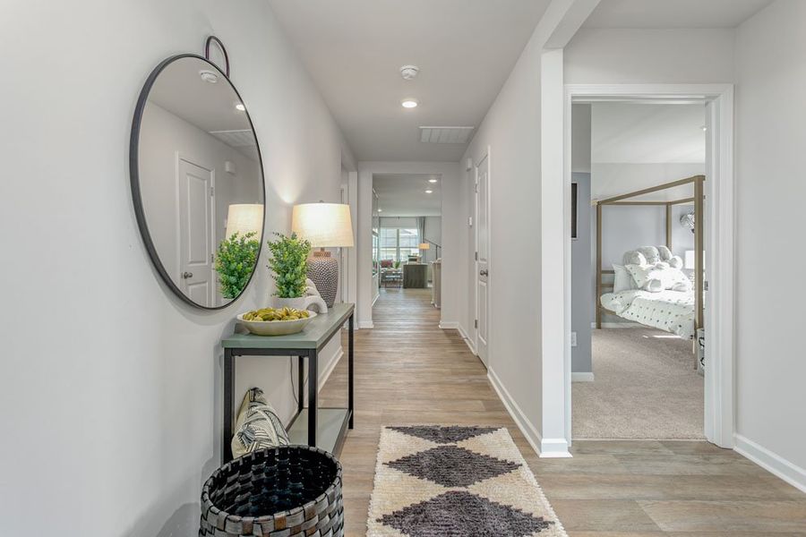 Furnished interior in a model home at River's Edge in Mayodan (Image 17).