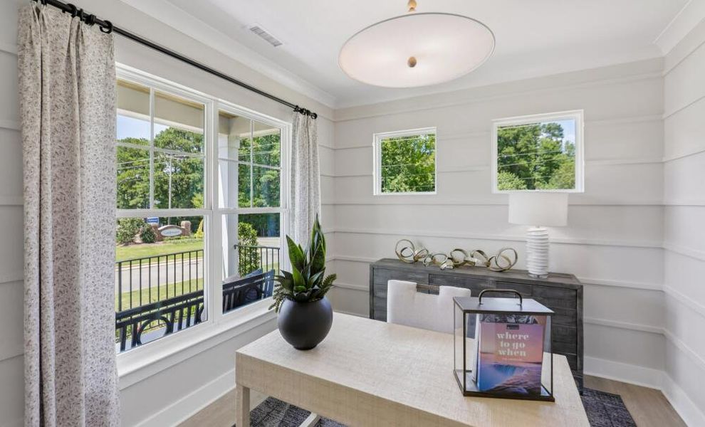 Furnished interior in a model home at The Grove at Bratton Park in York (Image 34). Furnished interior in a model home at The Grove at Bratton Park in York (Image 34).