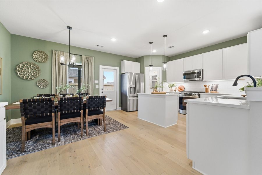 Furnished interior in a model home at Trails at Woodhaven Lakes in La Marque (Image 25).