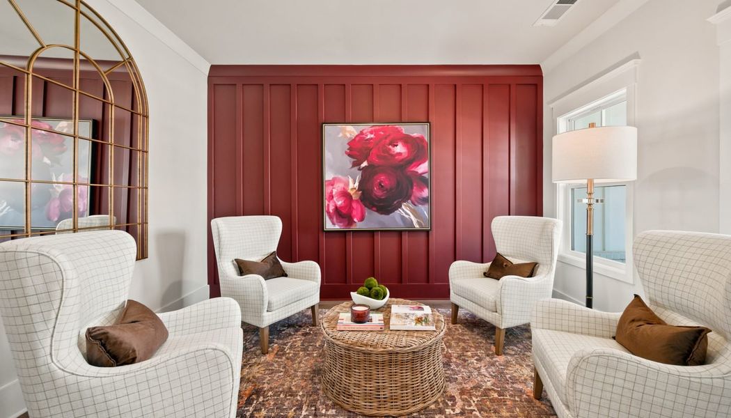 Furnished interior in a model home at Fowler Farms in Auburn (Image 68).