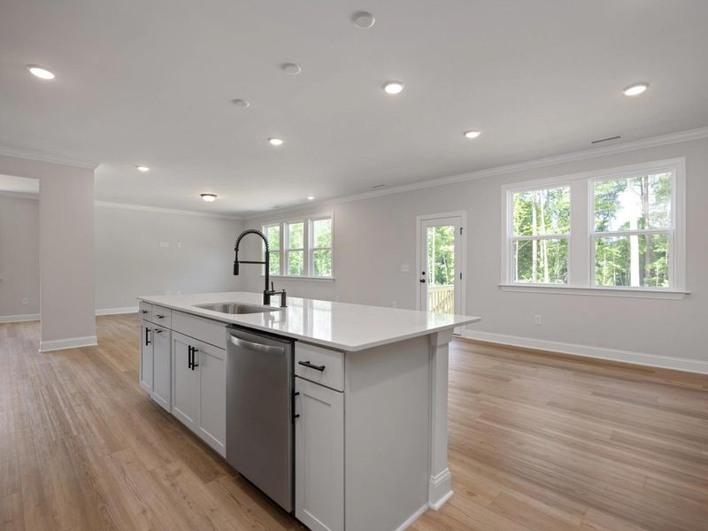 Furnished interior in a model home at Rockport in Wake Forest (Image 34).