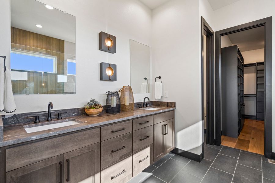 Furnished interior in a model home at Festival at RainDance in Windsor (Image 20).