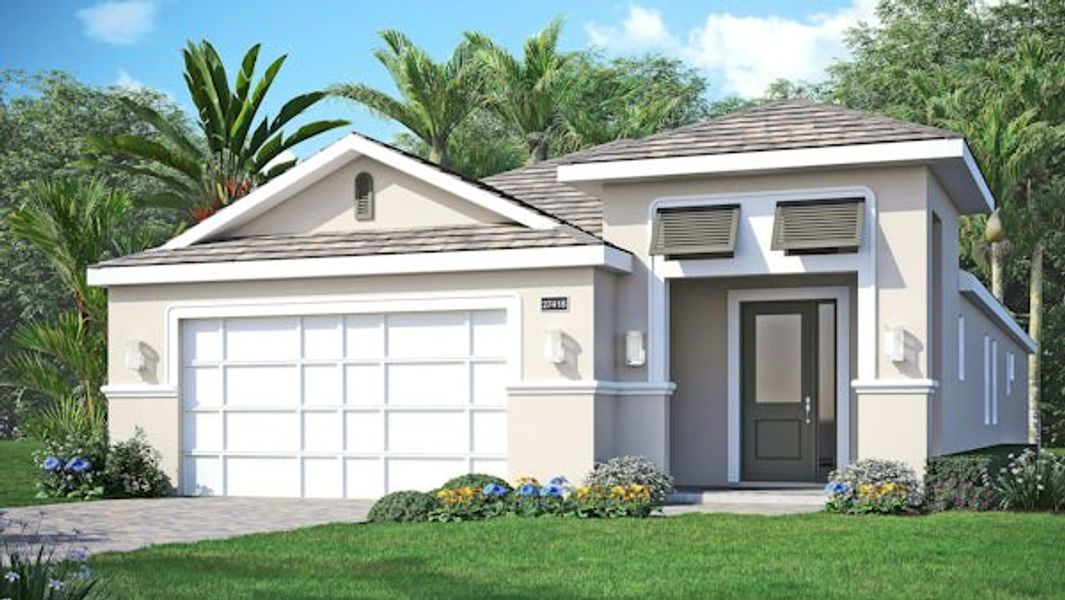 Front exterior of a home in the The Falls at Grand Harbor community, located in Vero Beach, FL (Image 48). Front exterior of a home in the The Falls at Grand Harbor community, located in Vero Beach, FL (Image 48).